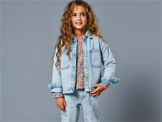 Kids ONLY light blue denim star cowboyjakke